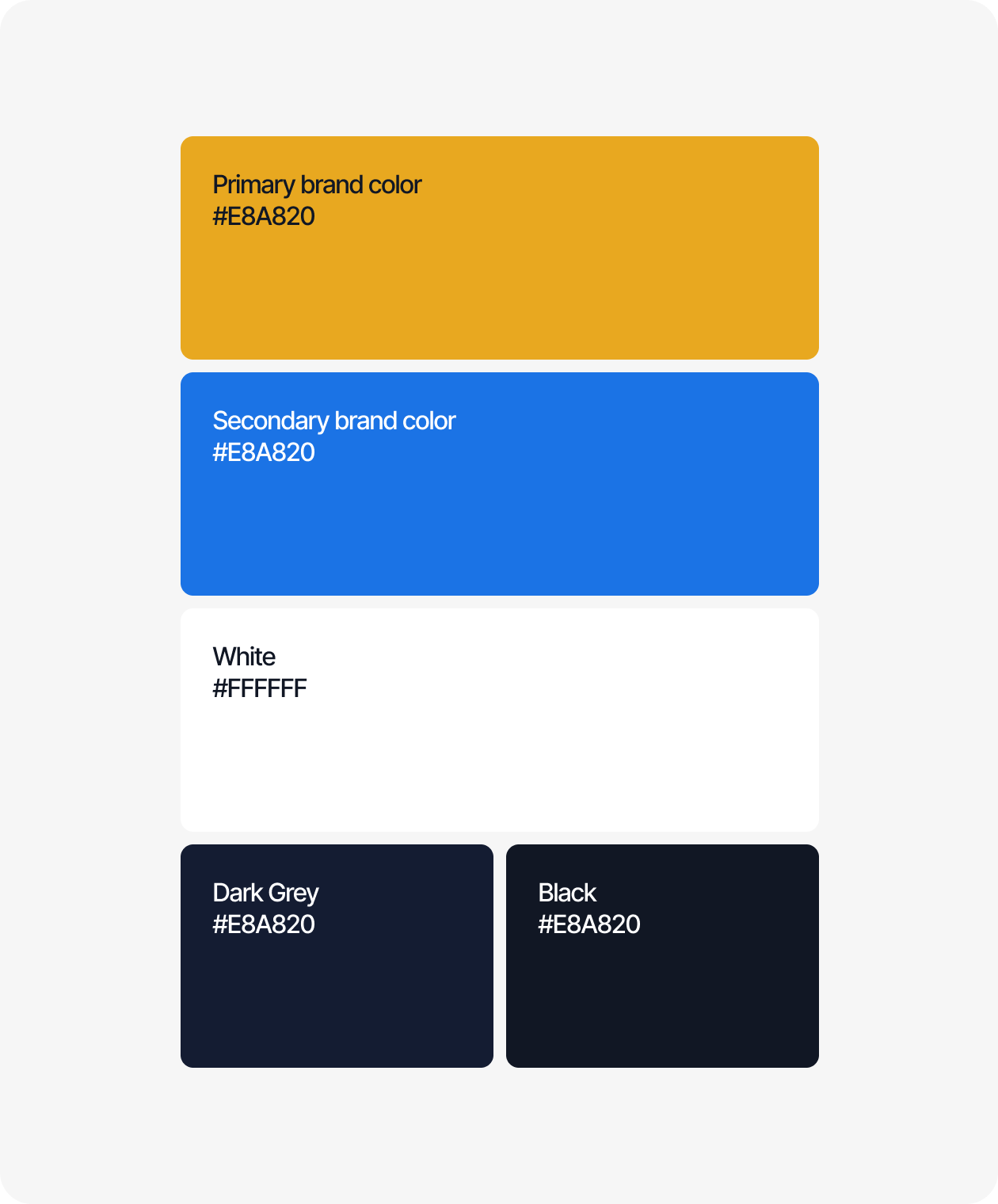 Aki Tem Obra Brand Colors Palette