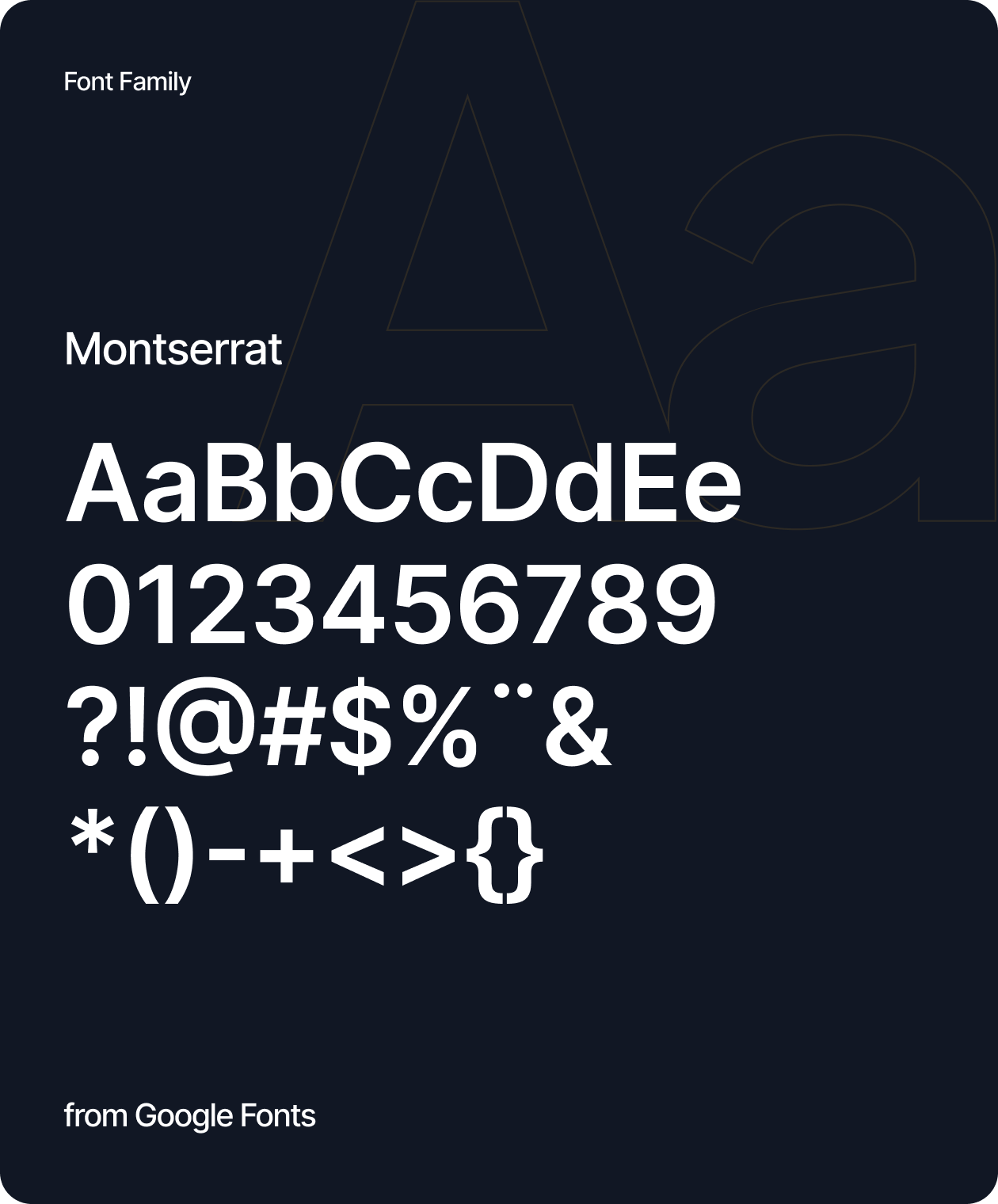Aki Tem Obra Design System Typography - Montserrat