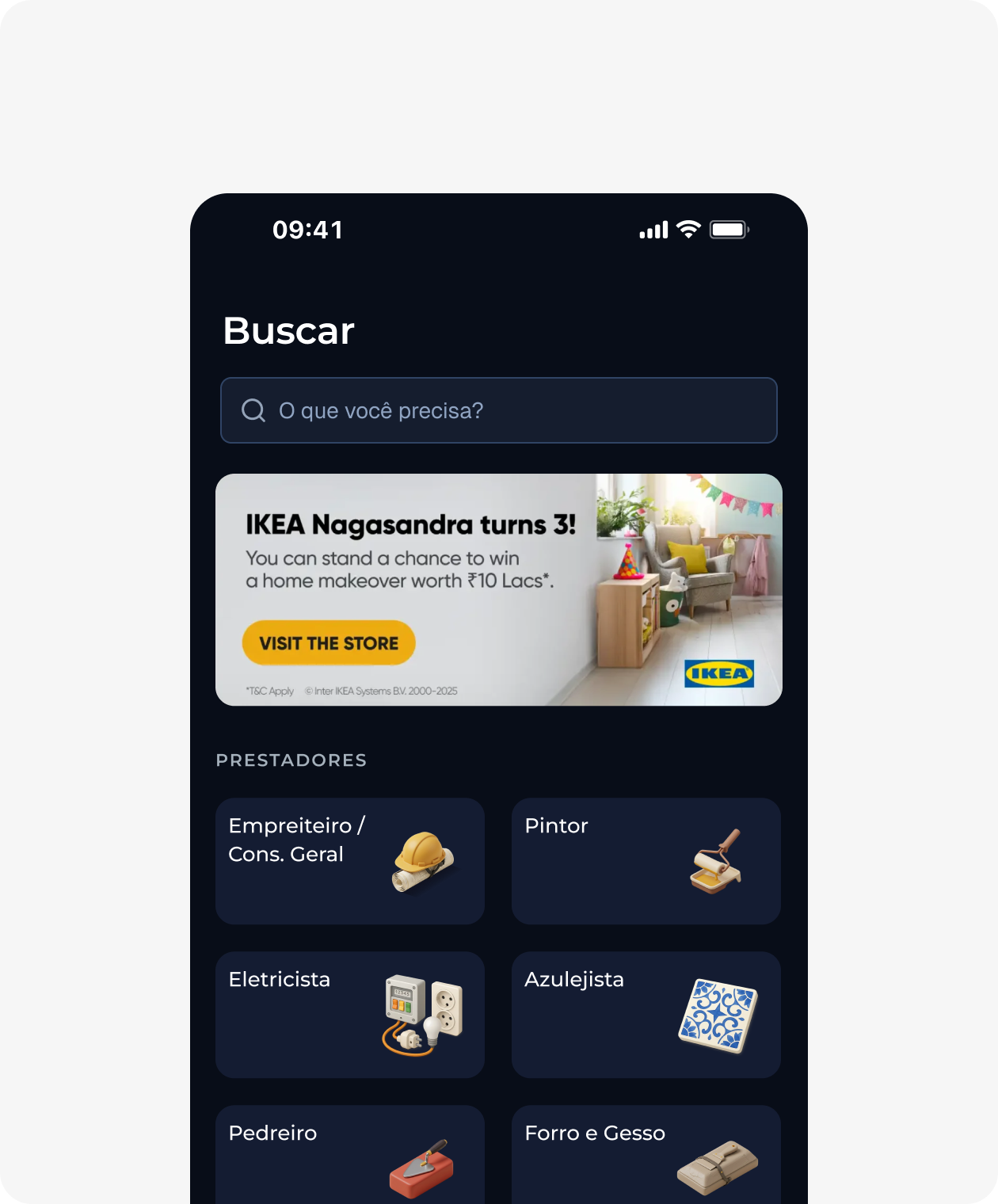 Aki Tem Obra Buscar por Categorias