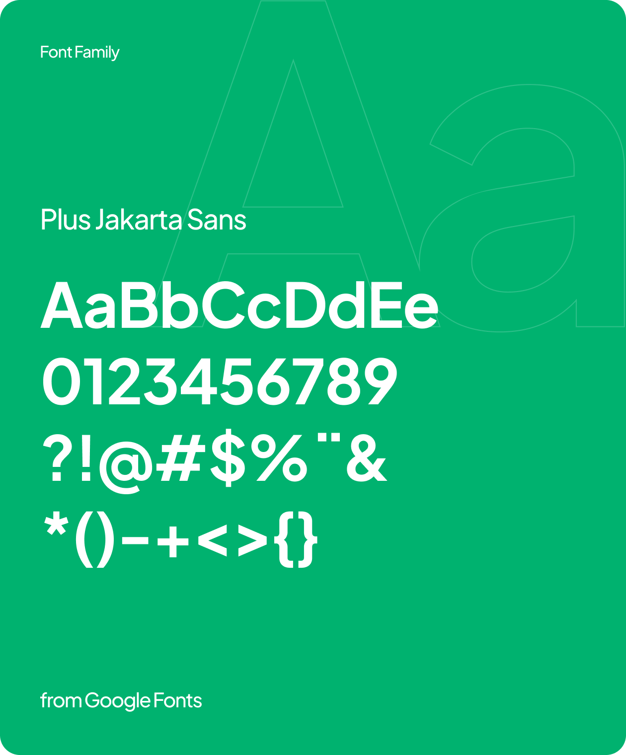 Atende Bem Design System Typography - Plus Jakarta Sans