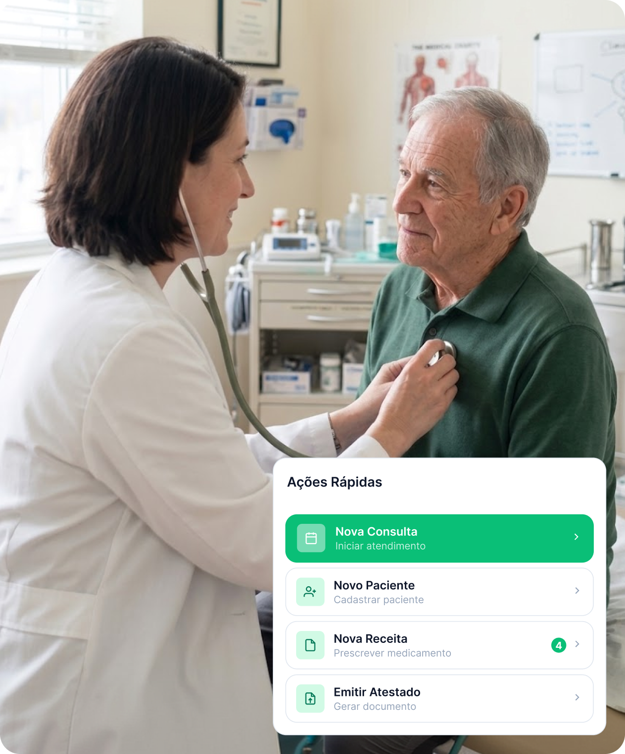 Atende Bem Electronic Health Record SOAP and Actions