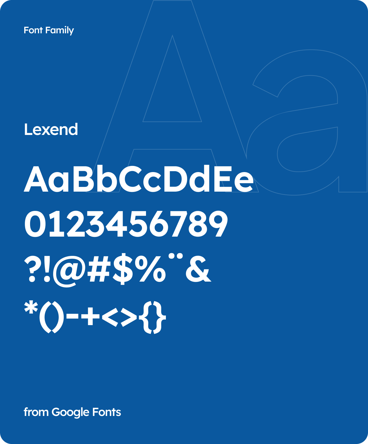 Elloflex Design System Typography - Lexend