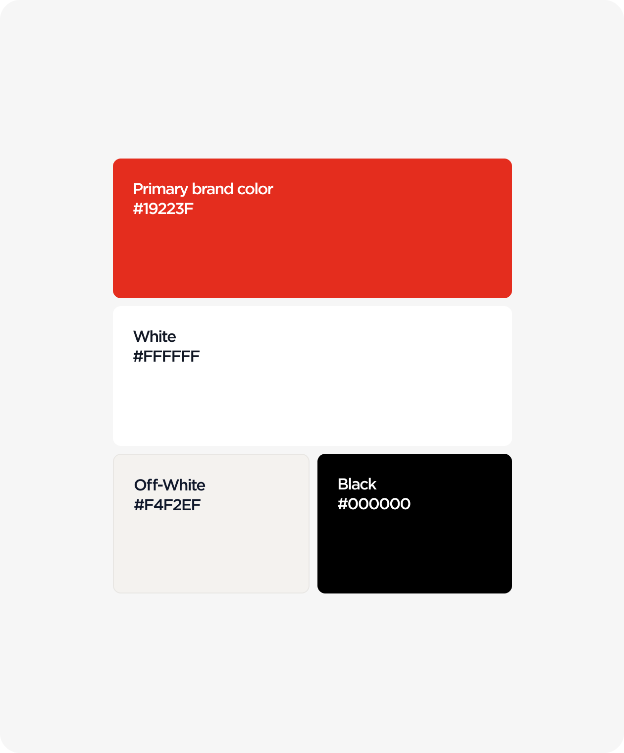 Primeira Mesa Brand Colors Palette
