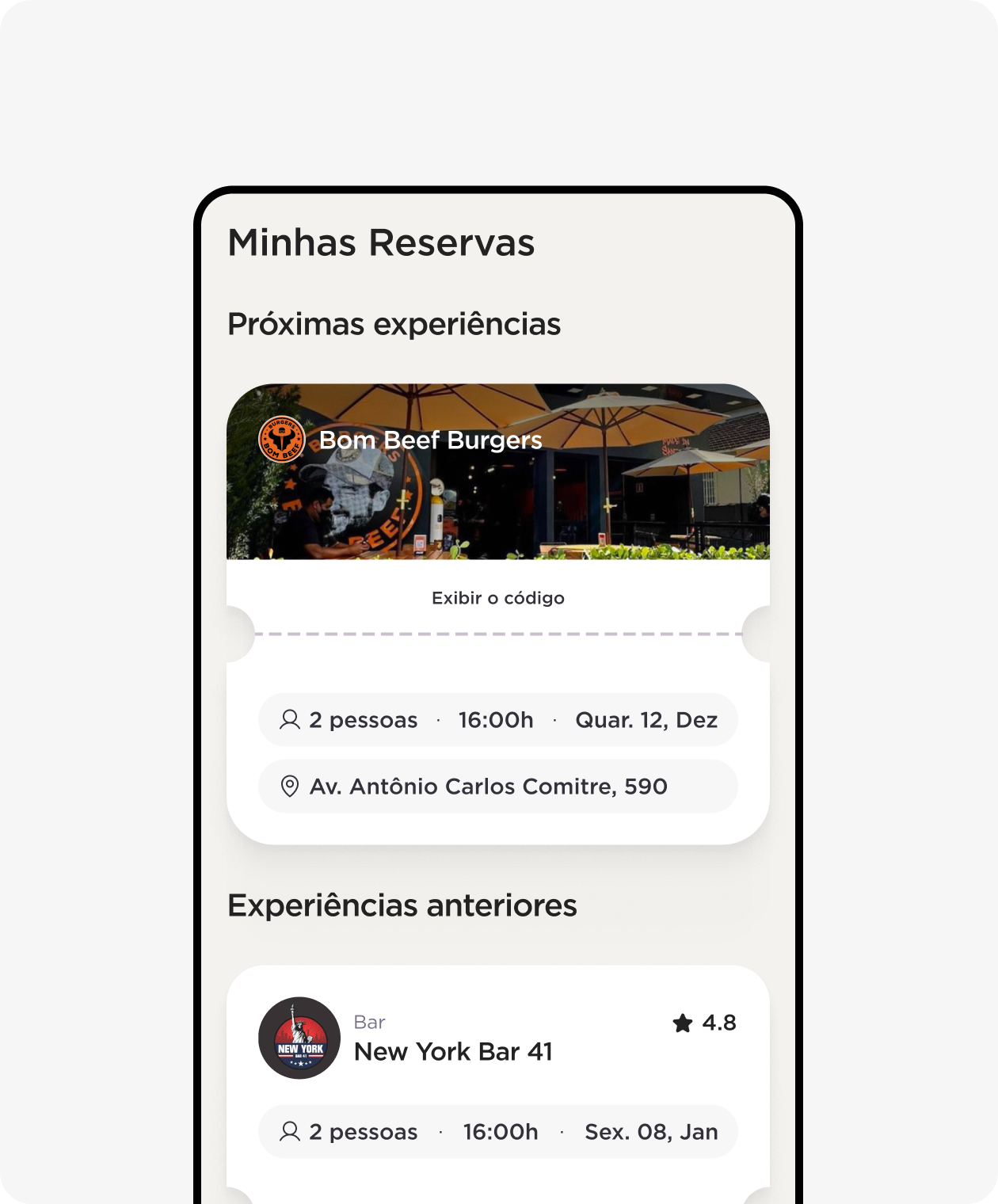 Primeira Mesa Reservations Management