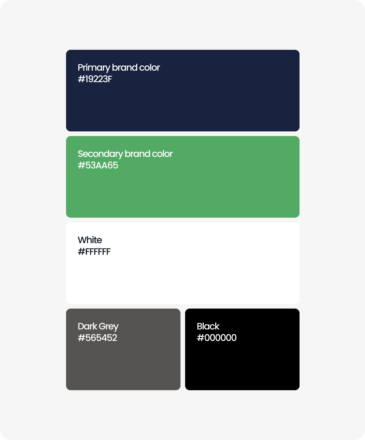 VOE Educacional Brand Colors Palette